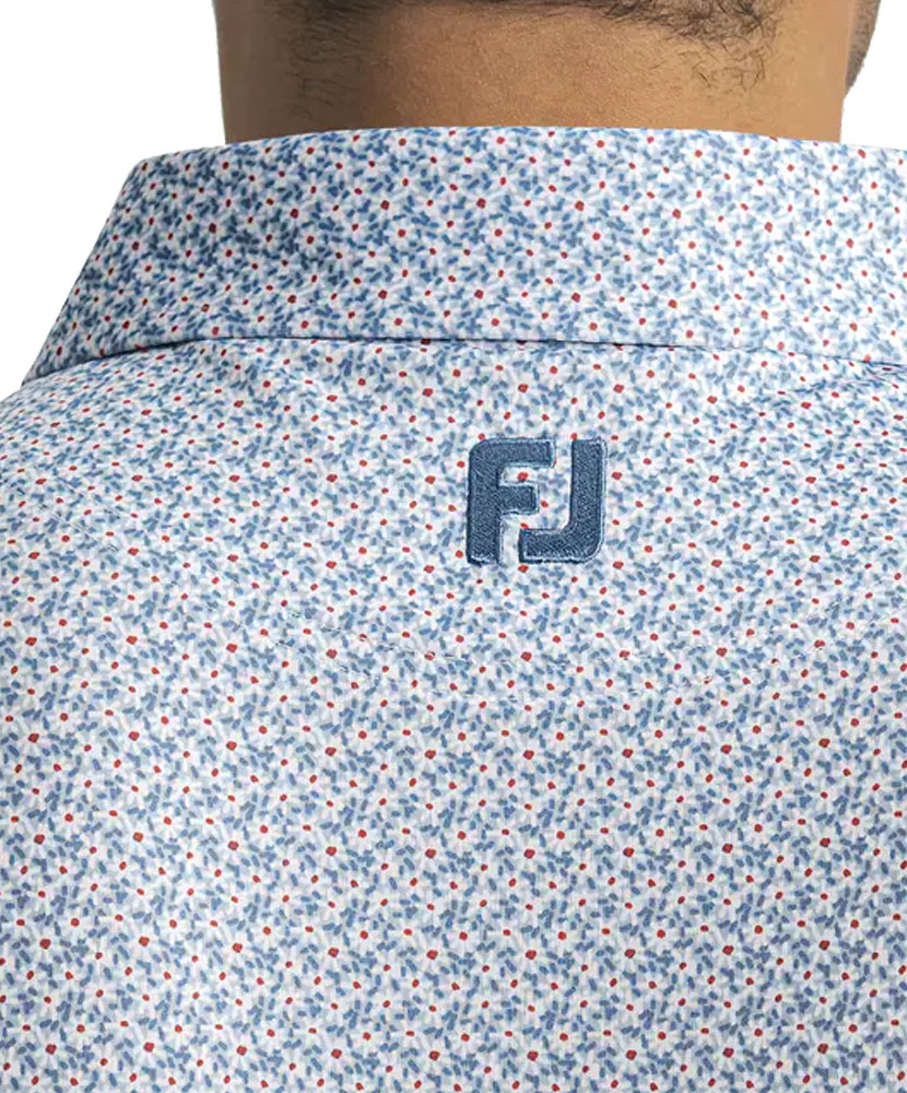 Primary image St. Jude Floral Mark Lisle Polo - Chambray